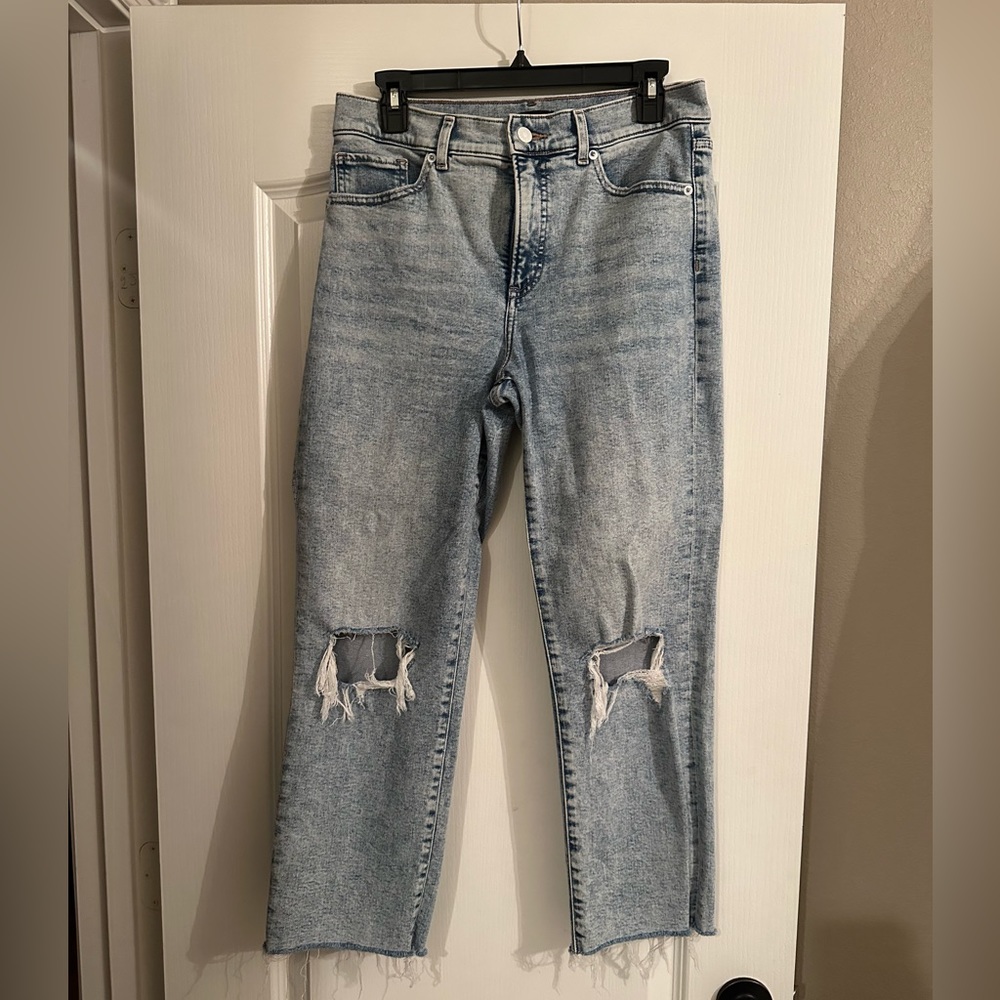 Express High Rise Straight Ankle Jean